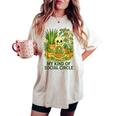 My Kind Ofocial Circle Plantkeleton ユーモア レディースオーバーサイズコンフォートTシャツ Ivory