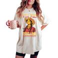 Wild West Dreams Country Western Cowgirl Rodeo グラフィック レディースオーバーサイズコンフォートTシャツ Ivory