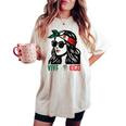 Woman Viva Mexico Flag Cinco De Mayo Mexican Girls Women's Oversized Comfort T-shirt Ivory Woman Viva Mexico Flag Cinco De Mayo Mexican Girls Women's Oversized Comfort T-shirt Ivory