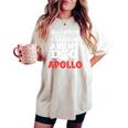 犬の名前 アポロ All In Need Is Coffee My Dog Named Apollo 長袖tシャツ レディースオーバーサイズコンフォートTシャツ Ivory