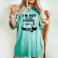 Cute I'm Not Retired Fishing Is My Full-Time Job ギフト レディースオーバーサイズコンフォートTシャツ Chalky Mint