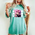Girls Eat Out 面白いレトロデザイン 長袖tシャツ レディースオーバーサイズコンフォートTシャツ Chalky Mint