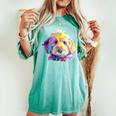 Goldendoodle ギフト ラブラドゥードル Cockapoo Mom カラフル ポップアート レディースオーバーサイズコンフォートTシャツ Chalky Mint