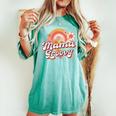 Groovy Best Mom Ever Best 母の日 長袖tシャツ レディースオーバーサイズコンフォートTシャツ Chalky Mint