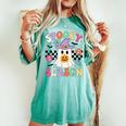 Groovypookyeason レトロ ゴースト 持株 パンプキン ハロウィン レディースオーバーサイズコンフォートTシャツ Chalky Mint
