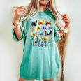 Mommy Mama バタフライ フローラル 夏 母の日 グラフィック ママ 長袖tシャツ レディースオーバーサイズコンフォートTシャツ Chalky Mint
