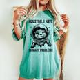 Otter Dad Mompace ヒューストン問題カワウソ レディースオーバーサイズコンフォートTシャツ Chalky Mint