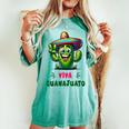Viva Guanajuato Mexico Cactus ビバ・グアナファト・メキシコ サボテン・ソンブレロ レディースオーバーサイズコンフォートTシャツ Chalky Mint