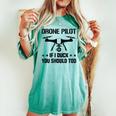 ドローン パイロット If I Duck Youhould Too ドローン フライングドローン Rc レディースオーバーサイズコンフォートTシャツ Chalky Mint