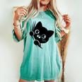 面白い猫 子猫 キティギフト 男性 女性 子供 男の子 女の子 長袖tシャツ レディースオーバーサイズコンフォートTシャツ Chalky Mint