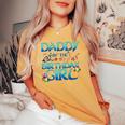 Daddy Of The Birthday Girl Matching Oceania Adventure Family Women's Oversized Comfort T-shirt Mustard