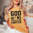 God Wins I 'Ve Read The Final Chapter Christian Faithin God レディースオーバーサイズコンフォートTシャツ Mustard