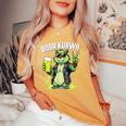 Groovy Polska Piwo Bobr Meme Bóbr Bober Kurwa Yes Pierdole 長袖tシャツ レディースオーバーサイズコンフォートTシャツ Mustard