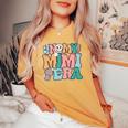 In My Mimi Era Groovy Leopardmile Face New Grandma Grandma 長袖tシャツ レディースオーバーサイズコンフォートTシャツ Mustard