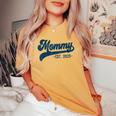 Mommy Est 2025 Mommy To Be New Mommy Pregnancy レディースオーバーサイズコンフォートTシャツ Mustard