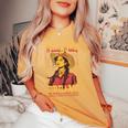 Wild West Dreams Country Western Cowgirl Rodeo グラフィック レディースオーバーサイズコンフォートTシャツ Mustard