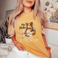 シェットランド・シープドッグ犬用シェルティ I Like Coffee Myheltie レディースオーバーサイズコンフォートTシャツ Mustard