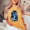 ジュラシック・ワールド Hey Blue You Miss Me レディースオーバーサイズコンフォートTシャツ Mustard