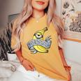 ミニオン Bad To The Banana レディースオーバーサイズコンフォートTシャツ Mustard
