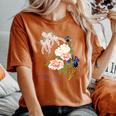 Beauty Flower（4） 長袖tシャツ レディースオーバーサイズコンフォートTシャツ Yam