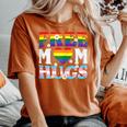 Gay Pride Month Free Mom Hugs Lgbtq Ally Trans Women Women's Oversized Comfort T-shirt Yam