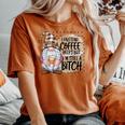 Gnome Coffee Lover I Pretend Coffee Help But I'mtill A レディースオーバーサイズコンフォートTシャツ Yam