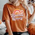Groovy Best Mom Ever Best 母の日 長袖tシャツ レディースオーバーサイズコンフォートTシャツ Yam