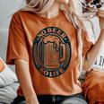 No Beer No Life ヴィンテージ飲料 ビール愛好家向け 左胸 レディースオーバーサイズコンフォートTシャツ Yam