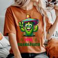 Viva Guanajuato Mexico Cactus ビバ・グアナファト・メキシコ サボテン・ソンブレロ レディースオーバーサイズコンフォートTシャツ Yam