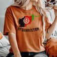 アフガニスタンの国旗 アンティーク調 男性 女性 キッズ アフガニスタン レディースオーバーサイズコンフォートTシャツ Yam