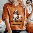 キャバリア・キング・チャールズ・スパニエル犬種 I Like Coffee My レディースオーバーサイズコンフォートTシャツ Yam