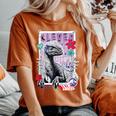 ジュラシック・ワールド Clever Girl（Blue） レディースオーバーサイズコンフォートTシャツ Yam