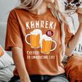 還暦祝い ビール好き 酒好き 父 母 男性 女性 60歳お祝い Cheers To Embracing Life 長袖tシャツ レディースオーバーサイズコンフォートTシャツ Yam