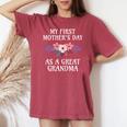 First Mother's Day As A Great Grandma 1St Mother's Day Women Women's Oversized Comfort T-shirt Chalky Mint