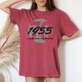 70歳の誕生日 男性 女性 70歳 1955年生まれ レディースオーバーサイズコンフォートTシャツ Crimson