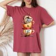 Coffee Is Life 愉快なコーヒー好きのギフト レディースオーバーサイズコンフォートTシャツ Crimson