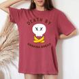 Death By Banana Bread レディースオーバーサイズコンフォートTシャツ Crimson
