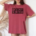 Dg Initials D G Nameurname Onomastics Onomatology レディースオーバーサイズコンフォートTシャツ Crimson