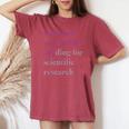 Girls Just Wanna Have Funding X Forcience Research レディースオーバーサイズコンフォートTシャツ Crimson