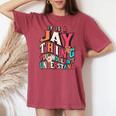 It's Jay Thing You Wouldn't Understand Jay Groovy レディースオーバーサイズコンフォートTシャツ Crimson
