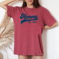 Mommy Est 2025 Mommy To Be New Mommy Pregnancy レディースオーバーサイズコンフォートTシャツ Crimson