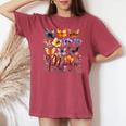 Mommy Mama バタフライ フローラル 夏 母の日 グラフィック ママ 長袖tシャツ レディースオーバーサイズコンフォートTシャツ Crimson
