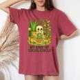 My Kind Ofocial Circle Plantkeleton ユーモア レディースオーバーサイズコンフォートTシャツ Crimson
