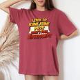 Pig Dad Mom Talkuperpower Kune Kune レディースオーバーサイズコンフォートTシャツ Crimson