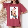 Sexy Girl グラフィックtシャツ セクシーアイスポップピンナップ 3 バックプリント レディースオーバーサイズコンフォートTシャツ Crimson
