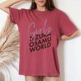 W3 Girlsボッコ Ctezuka Productions レディースオーバーサイズコンフォートTシャツ Crimson