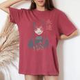 アニメ ホラーガール 美的 ソフト グランジ ワイフ 日本人 女の子 長袖tシャツ レディースオーバーサイズコンフォートTシャツ Crimson