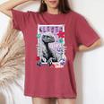 ジュラシック・ワールド Clever Girl（Blue） レディースオーバーサイズコンフォートTシャツ Crimson