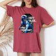ジュラシック・ワールド Hey Blue You Miss Me レディースオーバーサイズコンフォートTシャツ Crimson