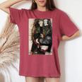 フリンジ付きの毛布の上の二人の女の子 エゴン・シーレ作 1911 長袖tシャツ レディースオーバーサイズコンフォートTシャツ Crimson